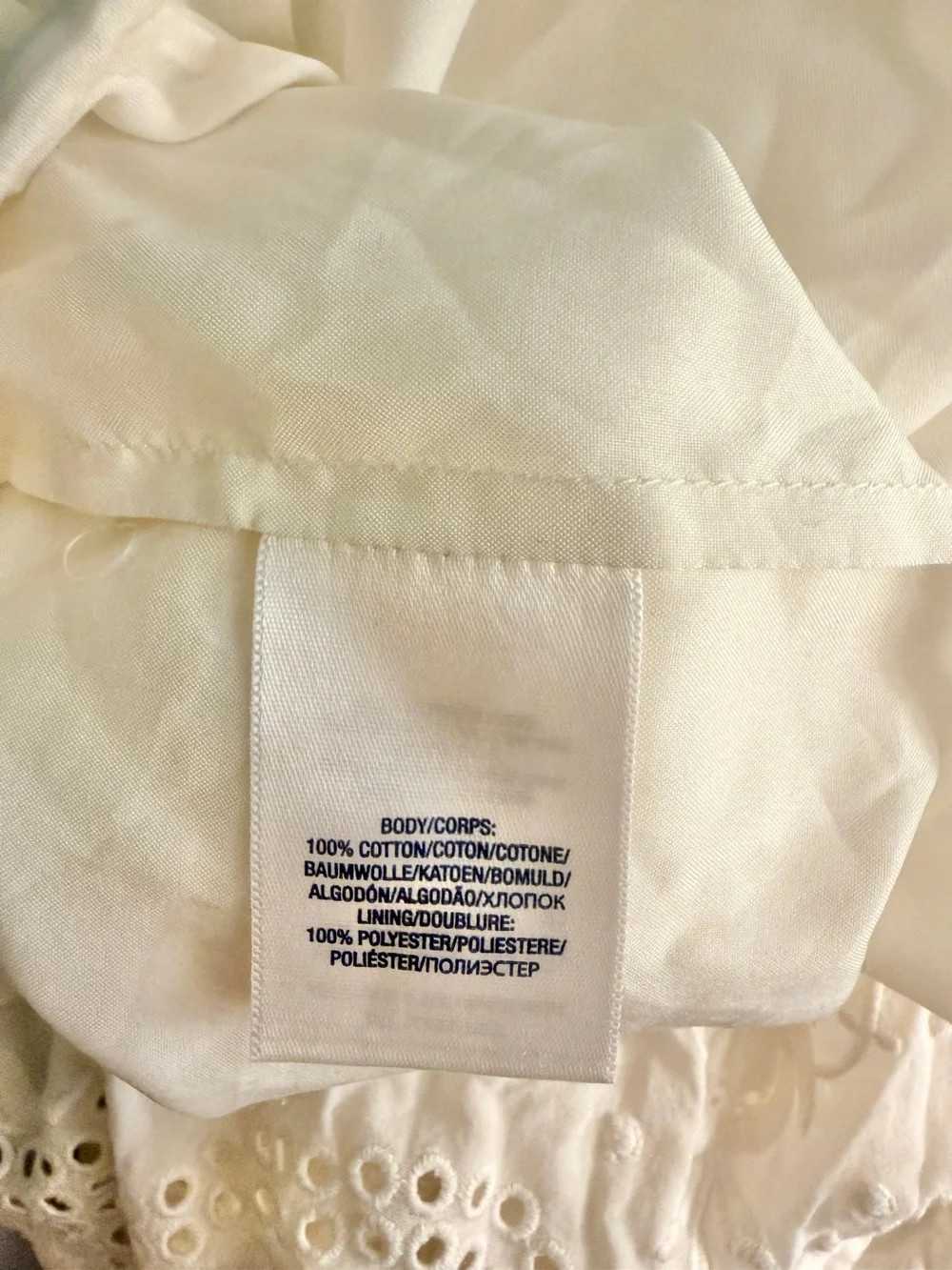 Ralph Lauren Kids Cream Eyelet Lace Skirt Size 8-10